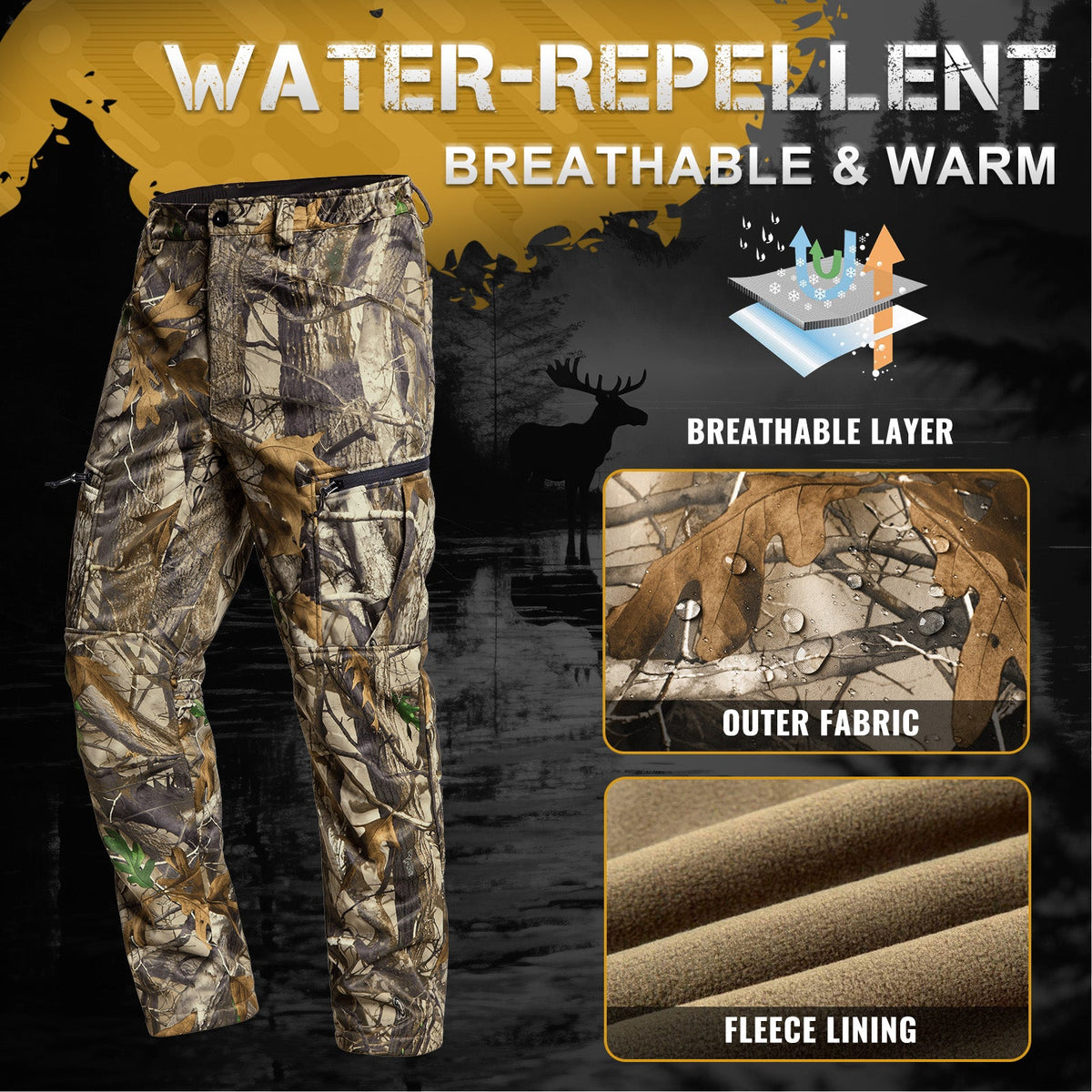 VOTAGOO® Quiet Hunting Pants