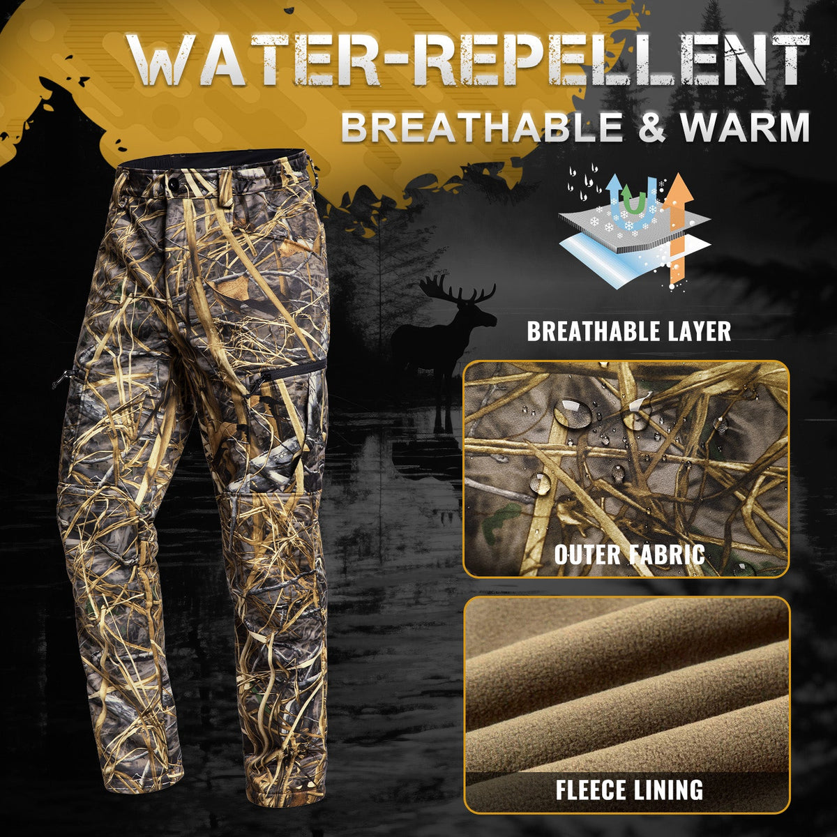 VOTAGOO® Quiet Hunting Pants