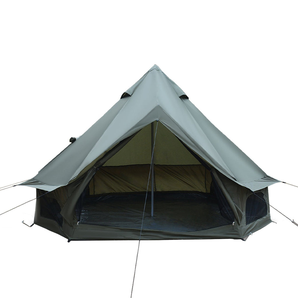 Oxford Bell Tent 13.1FT with Stove Jack for Family Camping