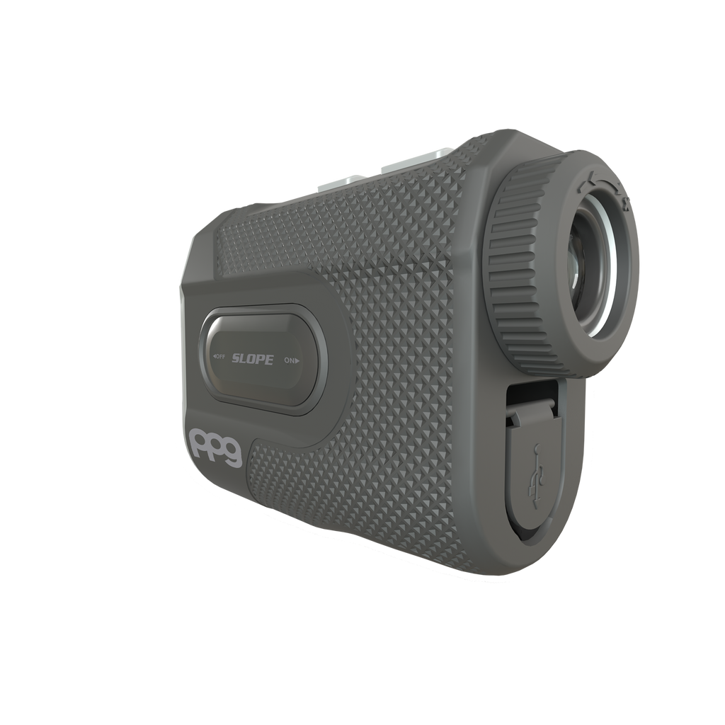 A2 Laser Rangefinder with Slope - Magnetic, Long Lasting Battery - Black & Gray