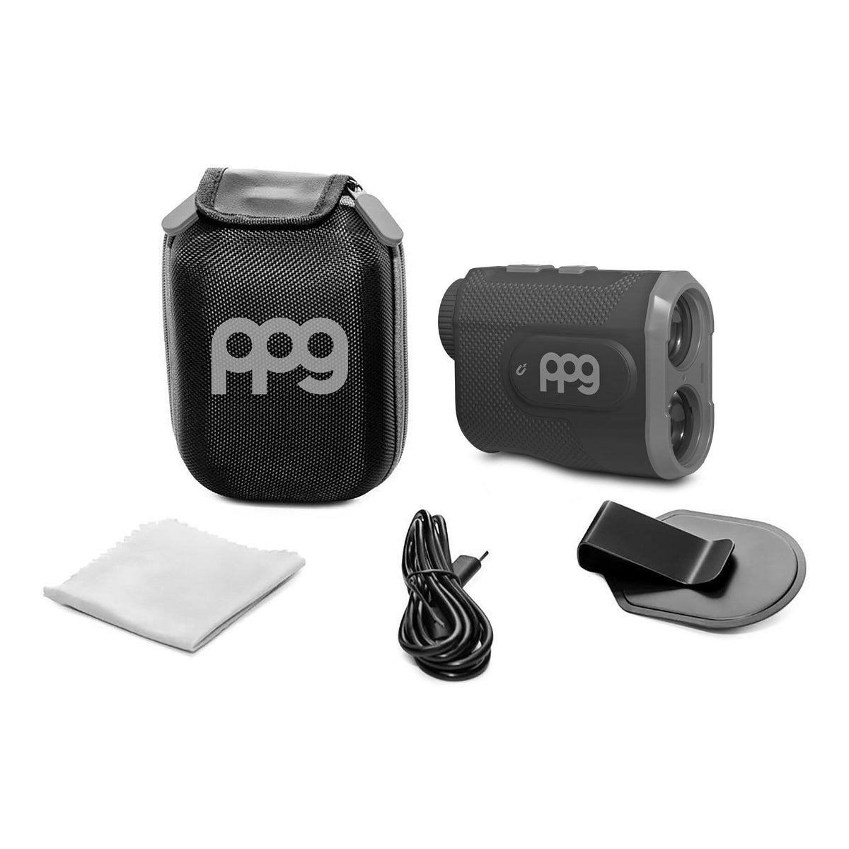 A2 Laser Rangefinder with Slope - Magnetic, Long Lasting Battery - Black & Gray