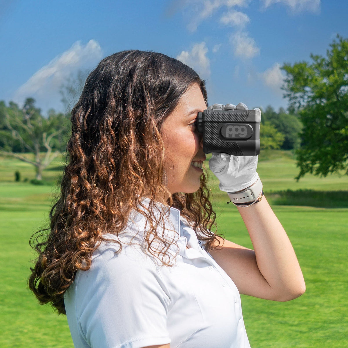A2 Laser Rangefinder with Slope - Magnetic, Long Lasting Battery - Black & Gray