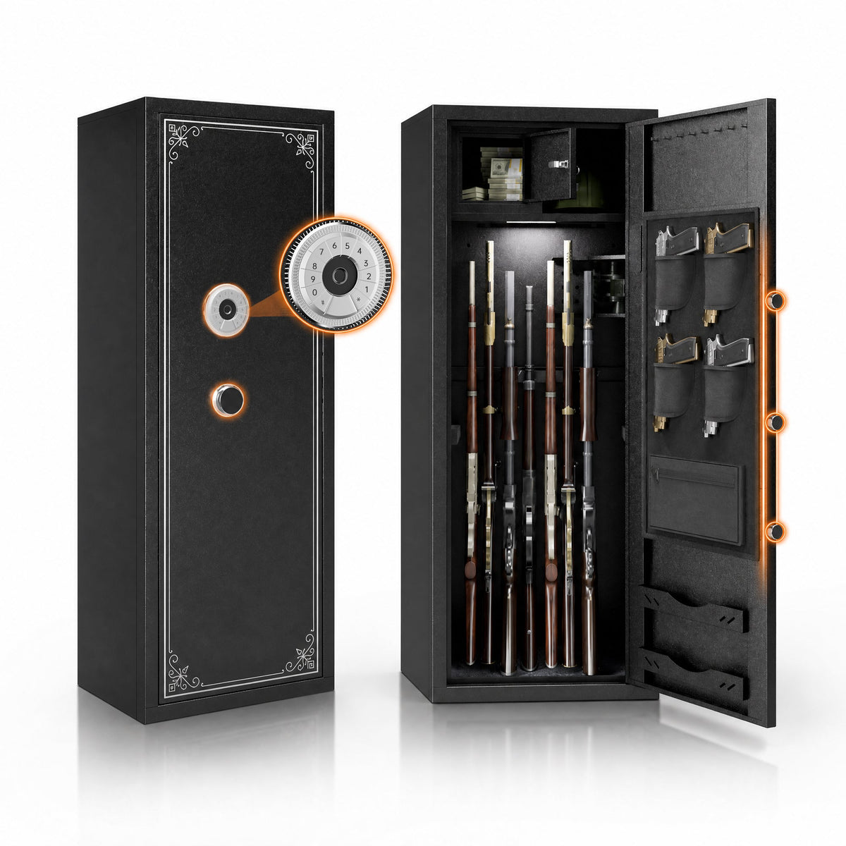 Biometric Large Gun Safe with Fingerprint Password Lock