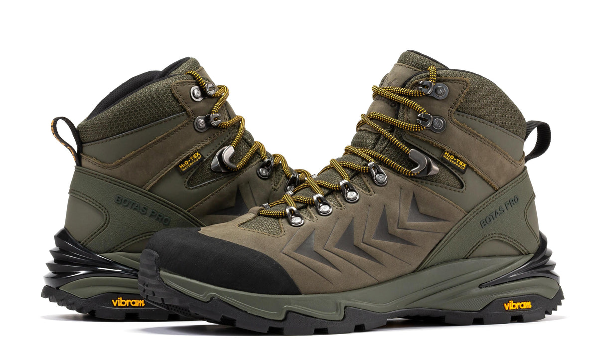 Botas Pro Olive 6 Inch Waterproof Hiking Boots with VIBRAM® Traction Lug Outsole  BP22123