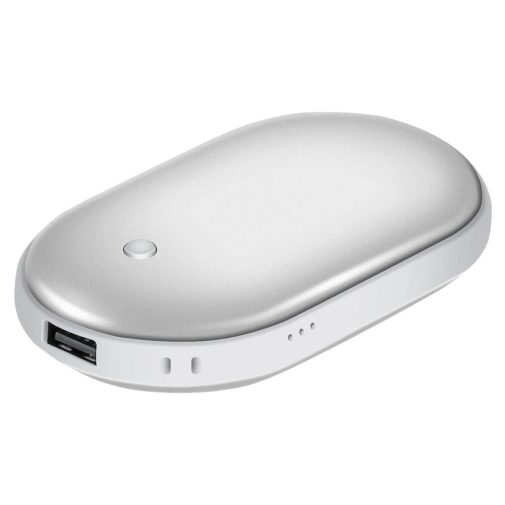Portable Hand Warmer 5000mAh Power Bank Rechargeable Pocket Warmer Double-Sided Heating Handwarmer