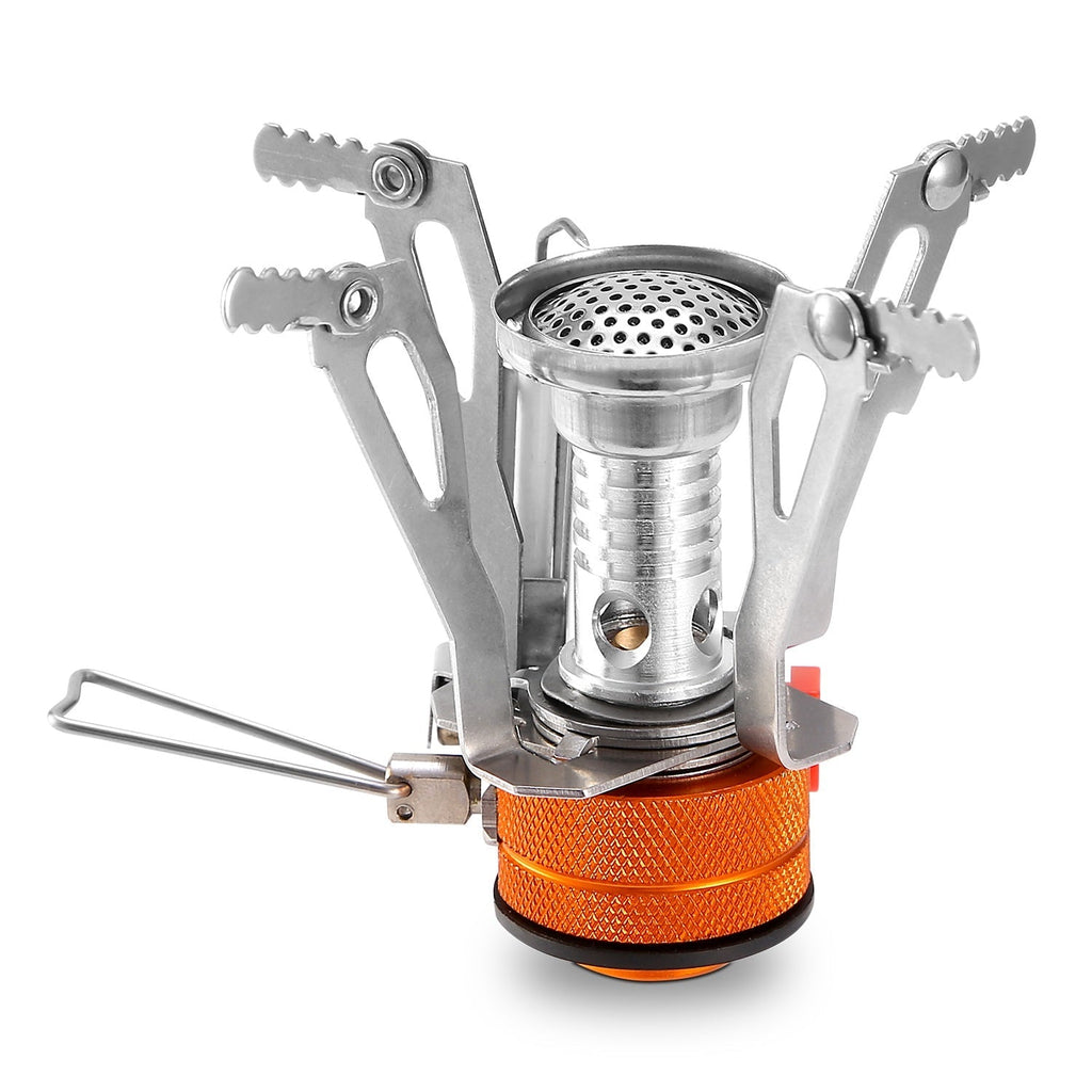 Ultralight Camping Stoves Portable Backpacking Hiking Stoves w/ Piezo Ignition